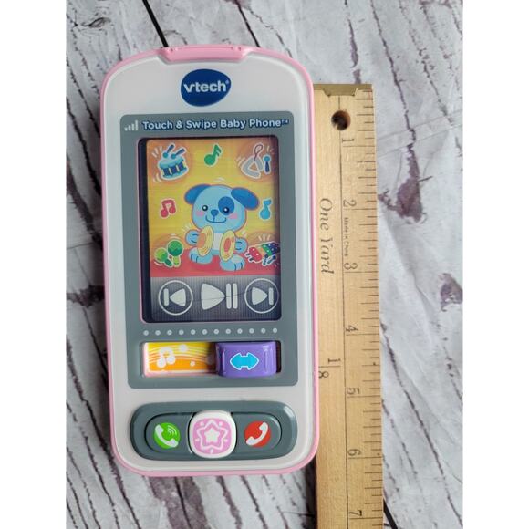 VTech Touch and Swipe Baby Phone, Pink Tested Working - Picture 6 of 6